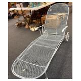 Wrought Iron Reclining Patio Outside Chair