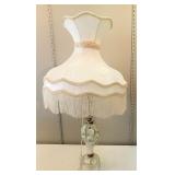 Beautiful Antique George St. Claire Art Glass Lamp