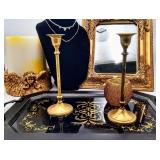 Pretty Gold Home Decor Lot & Necklaces