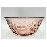 Pink Depression Glass Fruit Bowl