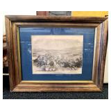 Framed Civil War Print