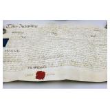 Antique Vellum Land Deed