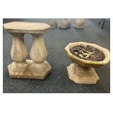 18ï¿½ Concrete Garden Pillar Stand & Planter