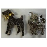 Pair Of 2ï¿½ Cute Dog Pins