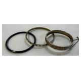 3 Bangle Bracelets
