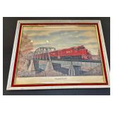 Katy Train Painting Crossing The Red River by Fogg