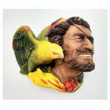Vintage Bossons Pirate/Buccaneer & Parrot Decor