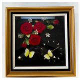 Enclosed Glass Rose Decor