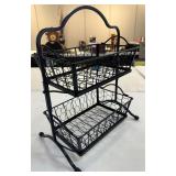 2 Tier Caddy Wire Fruit Basket