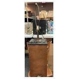 30ï¿½ Antique Brass Lampstand With Faucet