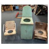 3 Antique Childï¿½s Toilet Seats
