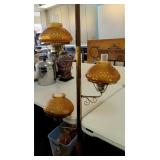Vintage Orange Shade Lamp