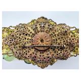 Green Vintage Blouse Pin