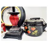 Zest Garden Lamp,  Arts & Crafts Teapot, Etc.