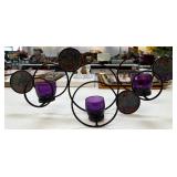 26ï¿½ Wrought Iron Tea Light Candle Holder