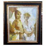 Canvas Painting Of Man And Woman By Ayo K