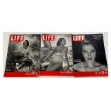Three 1940ï¿½s Life Magazines