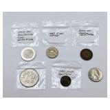 Collection of Foreign Coins & Tokens