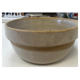 10ï¿½ Antique Glazed Stoneware Mixing Bowl