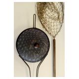 Vintage Fishing Net & Popcorn Popper