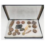 Native American Archaic Stone,Tooth & Bone Tools