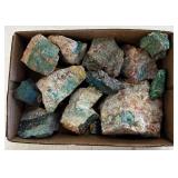 12 Pc Chrysacolla Malachite Aeurite