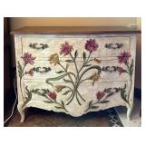 Beautiful Vintage Hand Carved & Hand Painted Chest