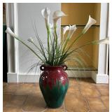 Faux Calla Lily Arrangement in Beautiful Vase