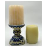 Lovely Ceramic Pillar Candle Holder, 2 Candles