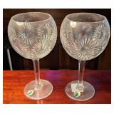2 Waterford Crystal "Millennium Health" Goblets