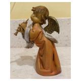 Vintage Fontanini Angel With Flute Figurine
