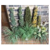 Lot Of 8 Very Nice Faux Plants