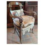 Wood Chair w/Bunny Pillow