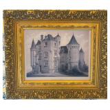 Ornate Framed ï¿½Chï¿½teau De Brouï¿½ Signed Print