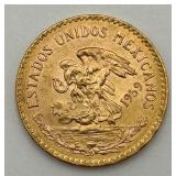 1959 MEXICAN GOLD ï¿½VIENTE PESOSï¿½ COIN