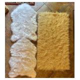 3 Faux Fur Rugs