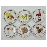 6 ï¿½Bella Casa by Ganzï¿½ Decorative Plates