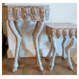 Gilded Hoof "Hoofy" Side Tables