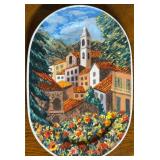 Tuscan Season View Of Montalcino Platter