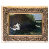 ï¿½Le Reposï¿½ Oil on Canvas Reproduction 49.25" x 37"
