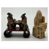 Miniature Chinese Mudmen & Lewis Chessmen Knight