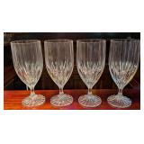 4 Mikasa Crystal "Park Lane" Iced Tea Glasses