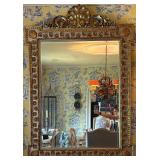 Vintage Large Ornate Gold Framed Mirror