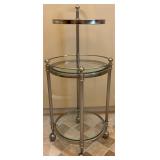 Very Nice Metal & Glass FrontGate 3-Tier Valet