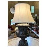 Maitland Smith Bronze Urn Table Lamp w/ Cherubs