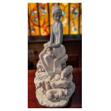Lladro #4572 "Girl with Piglets" Figurine