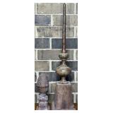 2 Nice Rustic Metal Table Finials