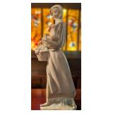 Lladro #4591 "Girl with Cockerel" Figurine