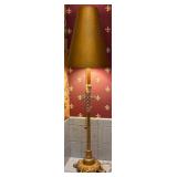 Very Nice Gold Toned Lamp 34 1/4"