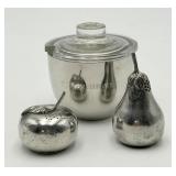 Kirk Stieff Pewter Shakers & Sugar Bowl